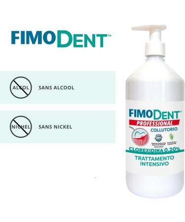 Daily Anti-Plaque Mouthwash Chlorhexidine 0.20% and Fluoride - Daily Protection of Cavities Gums and Breath - Mint Flavor 1000ml - Buy Online on GoSupps.com