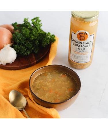 Zoup! Good Really Good Chicken & Riced Cauliflower Soup - 16 oz, Gluten Free, No Artificial Ingredients, Ready to Serve - Buy Online on GoSupps.com