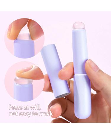 Silicone Nail Brush Round Head Lip Brush Silicone Lip Applicator Reusable Nail Brush Jelly Head Brush Nail Design for Women Nail Art Brush Lip Brush (A) - Buy Online on GoSupps.com