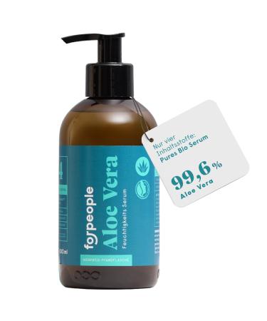 forpeople S rum pour le visage bio l'aloe vera 300 ml - Gel hydratant pour hommes et femmes - Cosm tique 100 % naturel pour les soins quotidiens du visage - S rum bio l'aloe vera bio - 50 carats