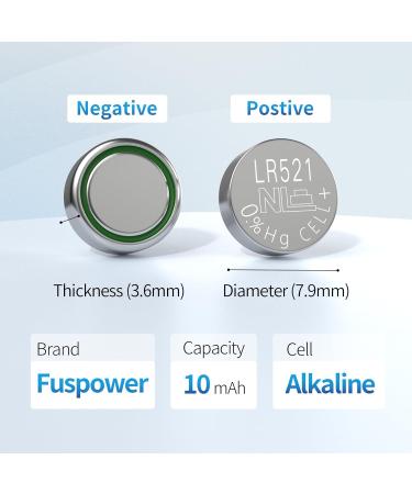AG0 LR63 LR521 G0 379A 179 SR63 D379 379 Watch Battery 1.5V Alkaline Button Cell Watch Battery for Clock Watch Calculator 10pcs - Buy Online on GoSupps.com