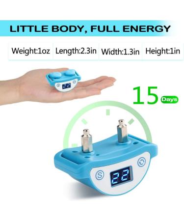 Paipaitek Cat Shock Collar - Sound, Vibrate, Shock Modes for Cats & Kittens - Waterproof & Rechargeable Blue - Buy Online on GoSupps.com