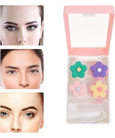 Faruta Portable Contact Lens Organizer Set - 2 Mini Containers for School Home & Travel - Pink - Buy Online on GoSupps.com