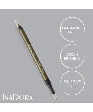  Isadora IsaDora Perfect Contour Kohl Strong Hold No Smudges Black Kohl Pencil Ideal for Smoky Eyes Highly Pigmented and Hypoallergenic Easy to Apply Olive Green Eyeshadow Pencil - Buy Online on GoSupps.com