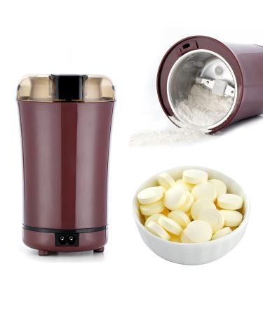Multifunctional Electric Pill Crusher Grinder- Grind The Medicine and Vitamin Tablets of Different Sizes into Fine Powder-Mortar and Pestle,Feeding Tubes, Children or Pets (Purple)