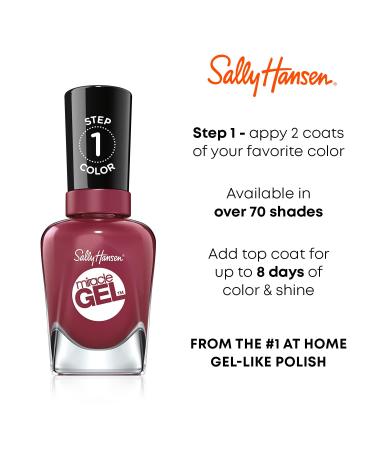 Sally Hansen Miracle Gel Shiny Top Coat 0.5 Fl Oz - Long-Lasting Gel Nail Polish Top Coat - Buy Online on GoSupps.com