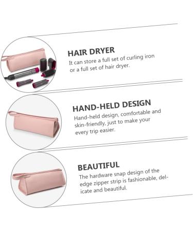 FOMIYES 3pcs Splash-proof Hair Dryer Case Hair Curler Large Capacity Storage Pouch 35X13X13CM Pink - Buy Online on GoSupps.com
