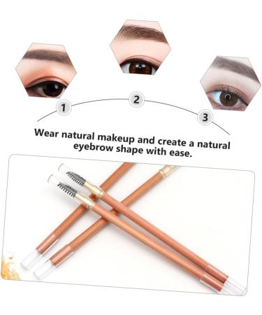 AUTSUPPL 2pcs Double Ended Eyebrow Pencil with Brush Makeup Pencils Eye Brow Pen Dual Brow Pencil Brush Wood - Buy Online on GoSupps.com