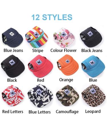 Leconpet Adjustable Baseball Cap with Neck Strap for Dogs | Small Medium Large Sizes | Outdoor Sun Protection | Ear Holes | Comfortable Fit | S Blue - Buy Online on GoSupps.com