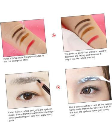 Beavorty 8pcs Eyebrow Pencil Eyeliner Matte Eyeliner Para Cejas a De Agua Makeup Eyeliner Semi- Permanent Tattoos Pen Makeup Accessories Wooden Liquid - Buy Online on GoSupps.com