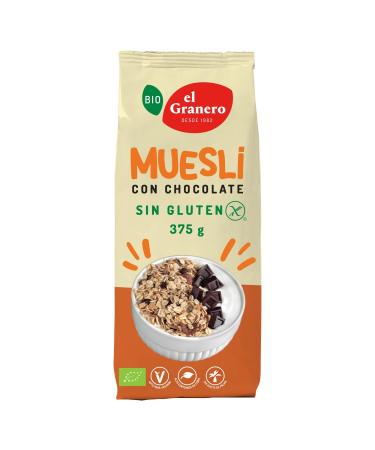 The Whole Grain Granary MUESLI con chocolate 375gr BIO is a grain mixture that can be eaten with milk or yogurt It is generally loved by both children and adults The weight is 375 g so it fits