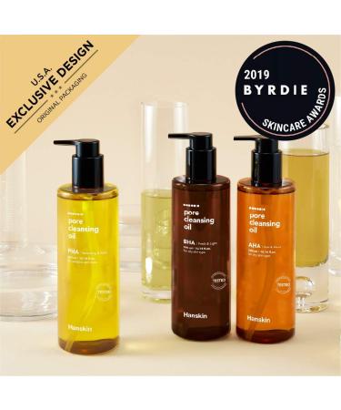 Hanskin Pore Cleansing Oil - PHA Exfoliant, 10.14 fl oz (300 ml) | Deep Clean & Refine Pores - Buy Online on GoSupps.com