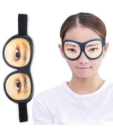 Funny Sleep Mask for Women Men Adjustable Soft Sleep Eye Mask 3D Funny Eye Mask for Party Travel Sleeping