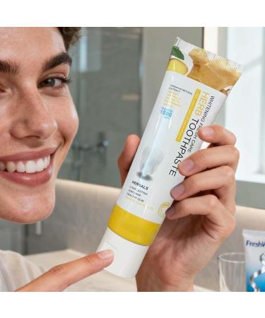 Gum Whitening Toothpaste - Travel Size 50g Refreshing | Dental Hygiene Paste For Home Hygiene Travel Morning Routine Bathroom Daily Toiletries for Men - Buy Online on GoSupps.com