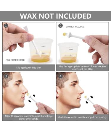 Nose Wax Kit - 50PC Hair Removal Set for Men & Women | Nasal Hair Remover & Wax Sticks with Spatulas - Buy Online on GoSupps.com