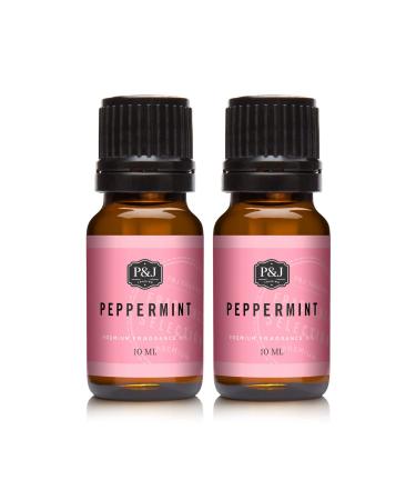 P&J Trading - Peppermint Scented Oil 10ml 2pk - Fragrance Oils for Candle Making Soap Making Diffuser Oil