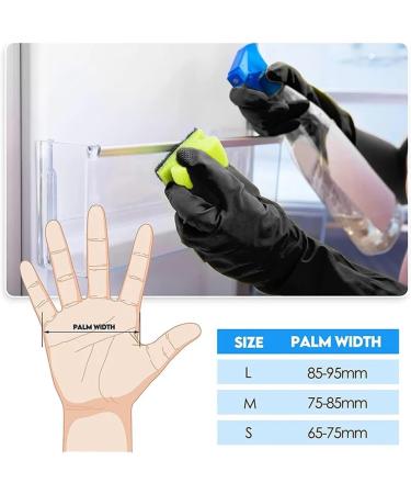 Cleaning Gloves Latex Cleaning Gloves Kitchen Waterproof Household Cleaning Laundry Dishwashing Gloves Dishwashing Gloves Black-s - Buy Online on GoSupps.com