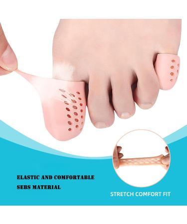 HEIMEABI Gel Toe Protector - Silicone Toe Caps for Corns, Blisters & Ingrown Toenails - Pain Relief & Foot Soak - Purple Medium - Buy Online on GoSupps.com