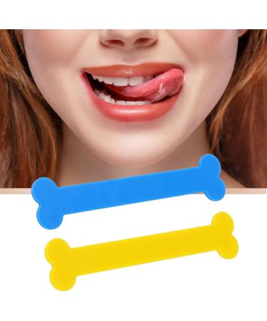 2 Pack Ergonomic Tongue Tip Trainer - Bone Shape Mixed Color - Enhance Tongue Muscle Strength - Buy Online on GoSupps.com