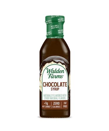 Walden Farms Chocolate Syrup 12 oz - 0g Net Carbs, Keto Friendly, Non-Dairy, Gluten and Sugar Free - Sweet & Delicious for Pancakes, Waffles, French Toast - 6 Pack - Buy Online on GoSupps.com
