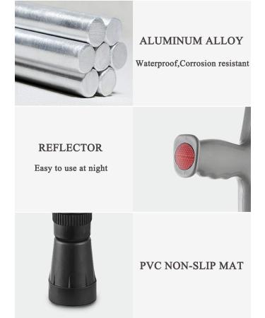 Lightweight Forearm Crutches Height Adjustable Arm Cuff Crutch Ergonomic Design Comfortable on Wrist Non Skid Adult Walking Crutches Surprise Gift - Buy Online on GoSupps.com