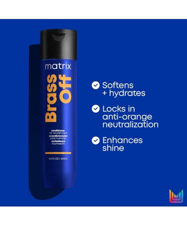 Matrix Brass Off Blue Shampoo Conditioner Set - Color Depositing & Brass Neutralizing | For Color Treated Hair - Buy Online on GoSupps.com