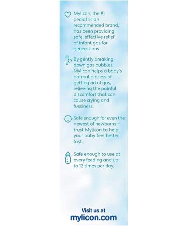 Mylicon Gas Relief Drops for Infants - Original Formula 1 fl oz - Buy Online on GoSupps.com