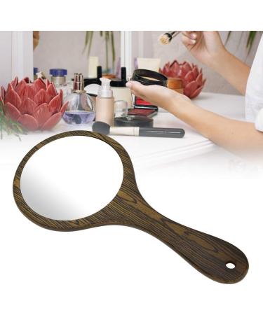 Wood Handled Handheld Mirror - Green 12 inch for Makeup, Barbers, Hairdressers - Personal Salon Mirror - Buy Online on GoSupps.com