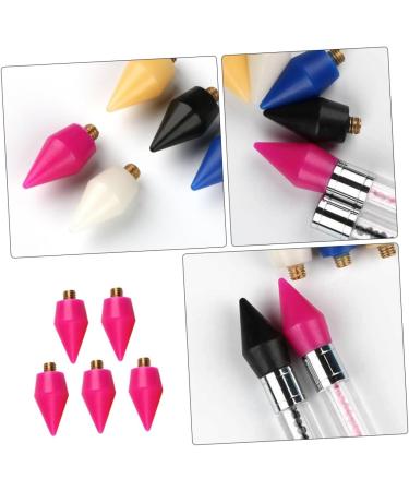 POPETPOP 5pcs Tools Diamond Art Pen Tip Dotting Tool Refills Gem Picker Tool Diamond Art Pen Refill Diamond Art Supplies Diamond Art Accessories Rhinestone Wax Metal 2.85X1.50X1.50CM Rosy - Buy Online on GoSupps.com