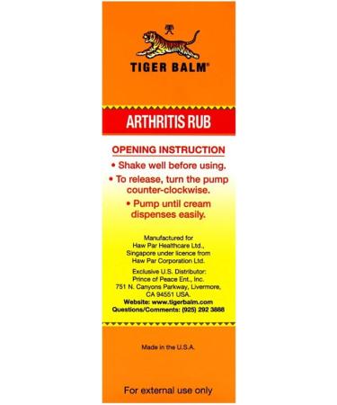 Buy Singapore Original Tiger Balm Joint RUB 113ML | Fast International Shipping & Best Pain Relief Solution - Buy Online on GoSupps.com