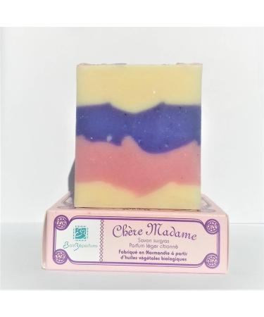 BAINZ PARFUMS Natural soap surgras "Dear Madame" - floral lemon fragrance-100g
