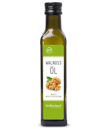 Walnut oil ORGANIC cold pressed 250ml I native - 1st cold pressing I 100% natural from bioKontor
