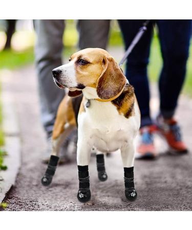 Anti-Slip Dog Socks with Straps for Paw Protection - Grey - X-Large (Pair of 2) - Buy Online on GoSupps.com