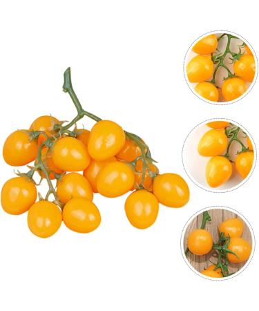 OUNONA Simulated Small Tomatoes Models Cherry Tomatoes Decor Photography Props Artificial Cherry Tomatoes Model Faux Fruit Decor Realistic Party Decor Foam Fake Fruit Window Yellow 4.00X2.00X2.00CM - Buy Online on GoSupps.com