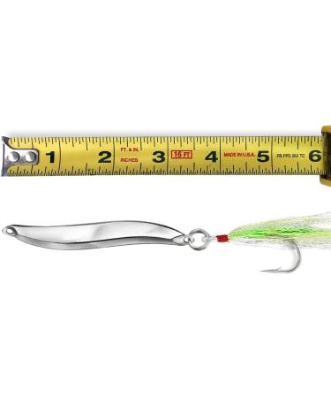 Fishing Lure Bucktail Teaser Omelchenko Metal Silver 1.4oz 40gm for Saltwater & Freshwater - Buy Online on GoSupps.com