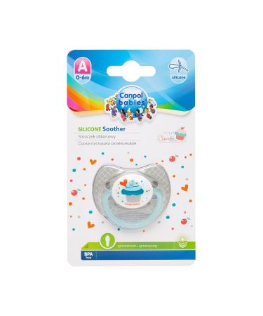 CANPOL BABIES 0-6M Cupcake Pacifier Soother - Silicone Baby & Toddler Comfort | International Shipping - Buy Online on GoSupps.com