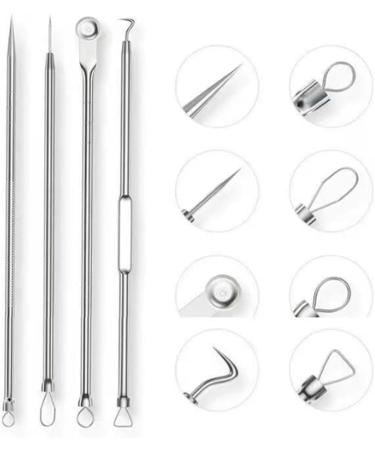 Usiveinborn Blackhead Remover Usiveinborn Tweezers Teppeic Tweezers Usiveinbor Pimple Popper Tool Kit Stainless Steel Professional Facial Blackhead Remover Tweezers 125 Elbow Design (7PCS) - Buy Online on GoSupps.com