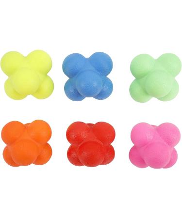 Yaegoo 6 PCS Rubber Reaction Bounce Balls for Hand-Eye Coordination - Agility & Speed Training - Buy Online on GoSupps.com