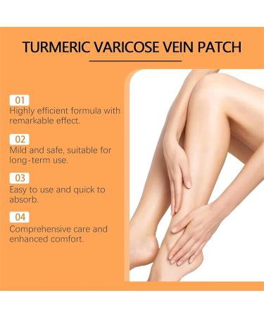 DAPANGGE Turmeric Varicose Vein Patch Turmeric Varicose Vein Patches Varicose Veins Patch Relief Varicose Veins Treatment Patch Naturally Relieves Varicose Veins in Legs and Spiders Two Boxes - Buy Online on GoSupps.com