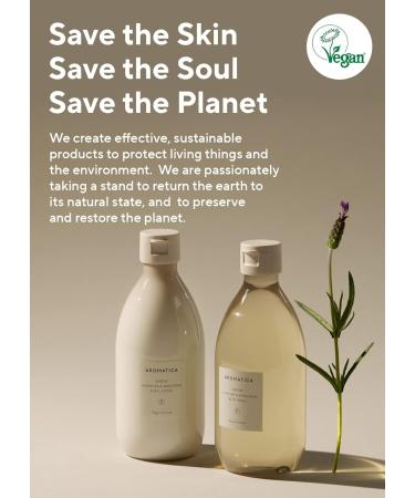 AROMATICA Serene Body Lotion - Lavender & Marjoram | Vegan Soothing Moisturizer for Normal to Dry Skin | Shea Butter 10.14oz / 300ml - Buy Online on GoSupps.com