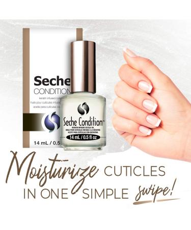 Seche Condition Keratin Infused Cuticle Oil 0.5 fl oz - Nourishing Treatment for Healthy Nails - Buy Online on GoSupps.com