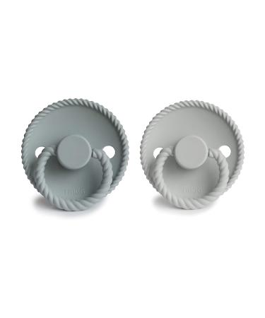 Frigg Silicone Baby Pacifier | Made in Denmark | BPA-Free | French Gray/Silver Gray 6-18 Months - Buy Online on GoSupps.com