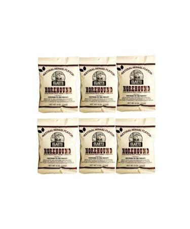 Claeys Old Fashioned Hard Candy - 6 Pack - Horehound - Since 1919 Horehound 6 Ounce (Pack of 6)