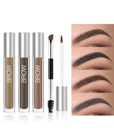 Waterproof Auburn Eyebrow Gel - Long-Lasting Semi-Permanent Tinted Makeup with Brush Set - Buy Online on GoSupps.com