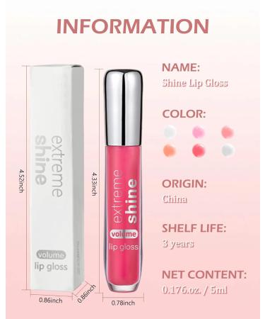 Clear Lip Gloss & Plumper | Hydrating High Shine Lip Oil | Long Lasting Moisturizing Lip Care for Women & Girls - Buy Online on GoSupps.com