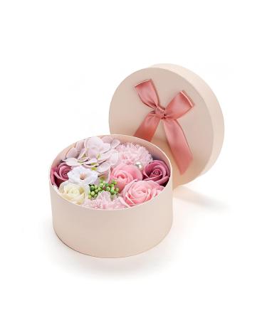 Flora Scented Luxury Bath Soap - Rose/Carnation Flowers with Plant Essential Oil in Gift Box | Perfect Gift for Birthday, Valentine's Day, Mother's Day, Teachers' Day, Christmas - Buy Online on GoSupps.com