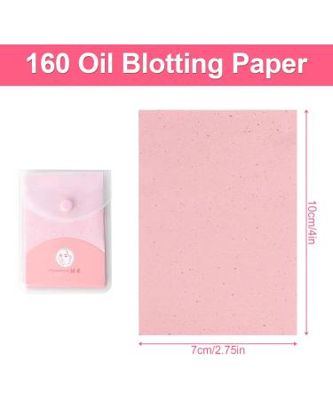 Rumyve Bamboo Oil Blotting Paper Mask - 160 Sheets (Pink Rose) | Facial Skin Care & Makeup Oil Control - Buy Online on GoSupps.com