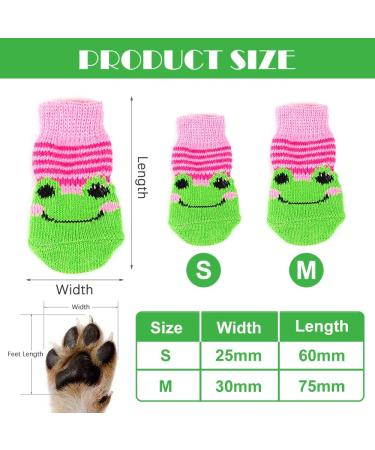 Hwtcjx 8 Pcs Paw Protector Dog Socks Paws Stop Licking Socks for Dogs Non-Slip Pet Socks Pet Socks with Rubber Non-Slip Warmth Anti-Scratch Suitable for Indoor Wear 30x75 mm (S/M) - Buy Online on GoSupps.com