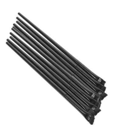 Healeved 12pcs Eyeliner Brush Eye Shadow Brush Eye Makeup Tool Liner Brush for Eyes Eyeliner Makeup Tool Eyebrow Brush Eyeshadow Makeup Eye Shadow for Makeup Angled Precision Eyeliner Brush 14.5x0.7x0.5cm Black