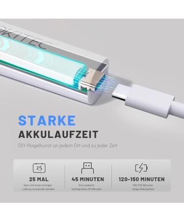 Buy AOKITEC Mini UV LED Lamp for Gel Nails Quick Dry Skin Protection & DIY Nail Set - Buy Online on GoSupps.com
